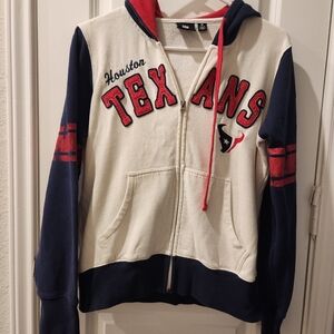 Women's NFL Team apparel Houston Texans zip-up hoodie. Size Medium